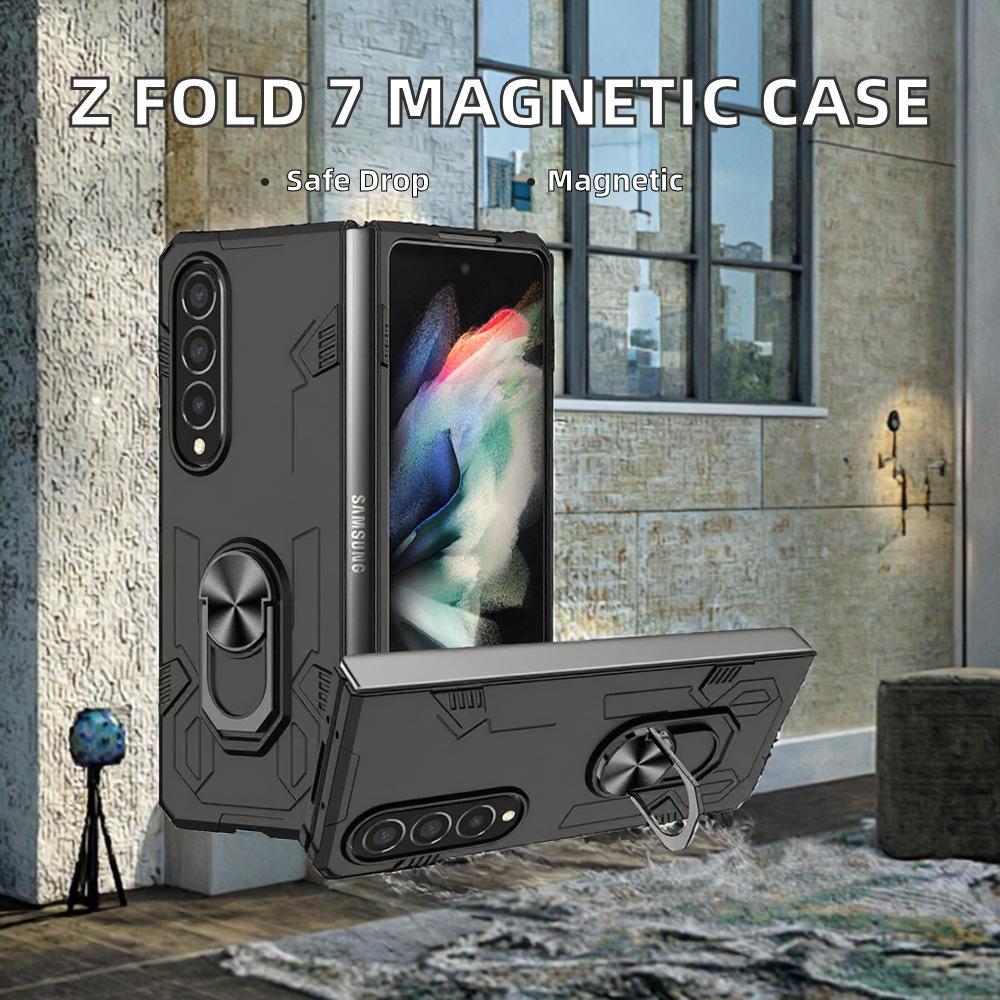 Luxury TPU+PC Mobile Phone Case for for Z Fold 7 Magnetic Shockproof Protective Cover for Samsung Z Fold 7 6/5/4/3/2