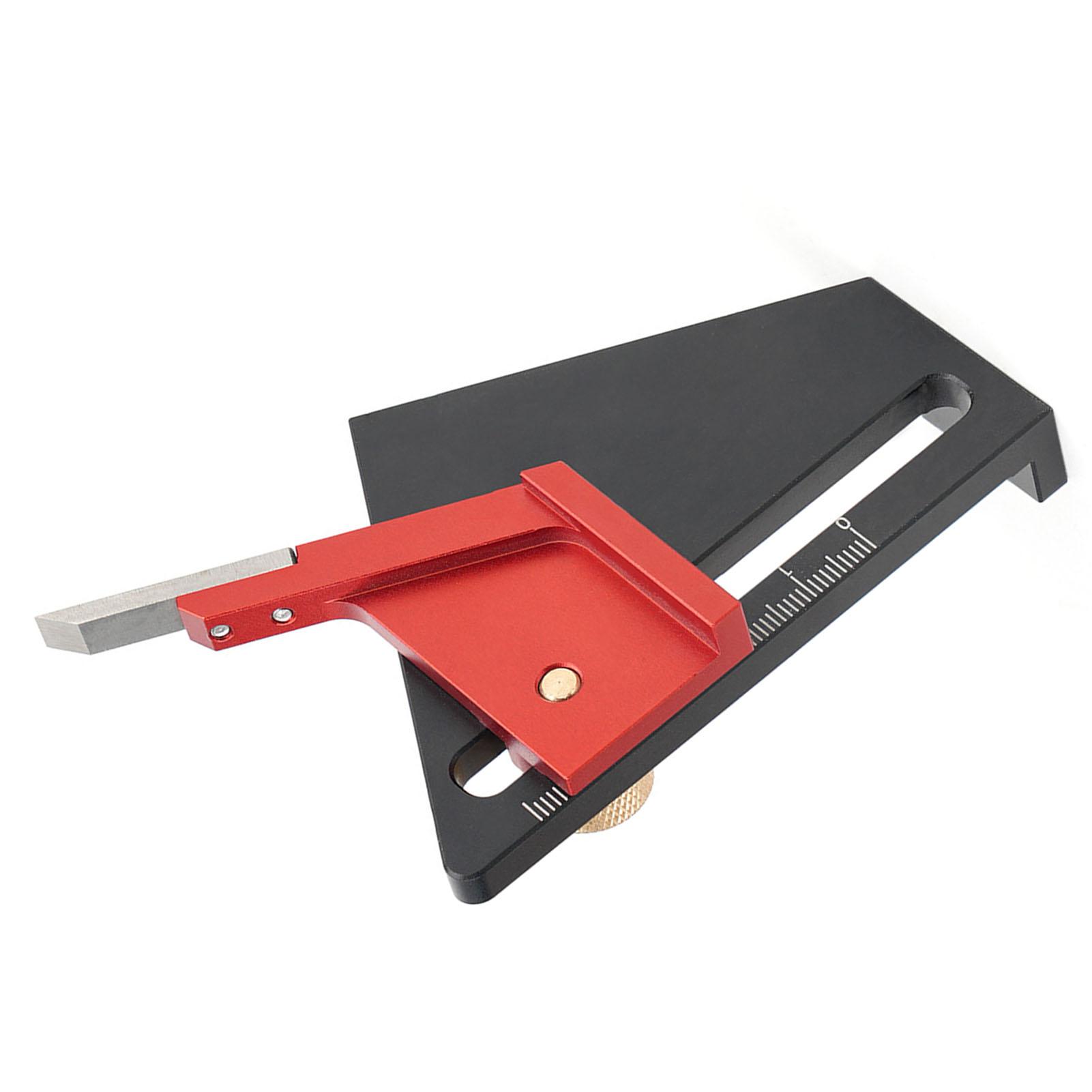 

Woodworking Center Finder Scriber 12 Aluminum Alloy Carpentry Sawing Measuring Joint Making Tool