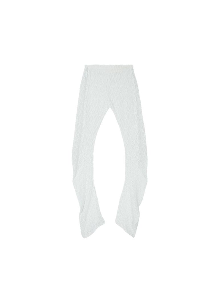 As If Cali Lace Shirring Long Curve Pants White