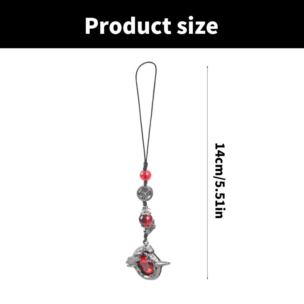 Unique Raven Phone Charm Keychain Versatile Crow Mobile Accessory Hanging Pendant For Unique And Creative Outfits