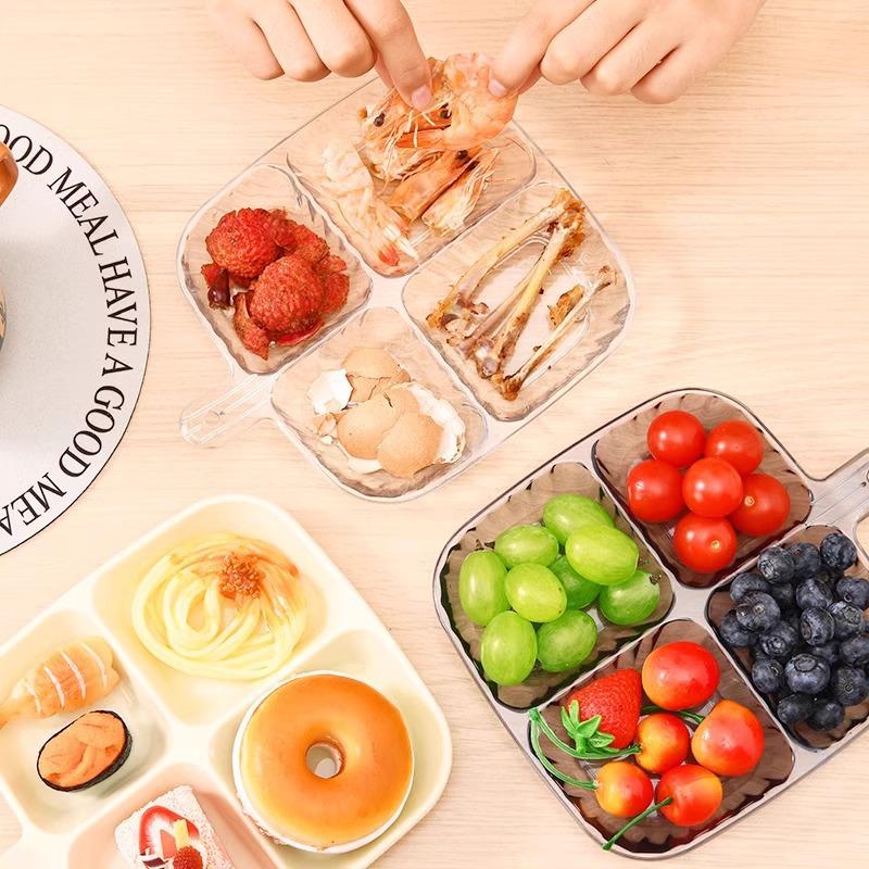 Multifunctional Divided Plate for Side Dishes, Hot Pot, and Condiments