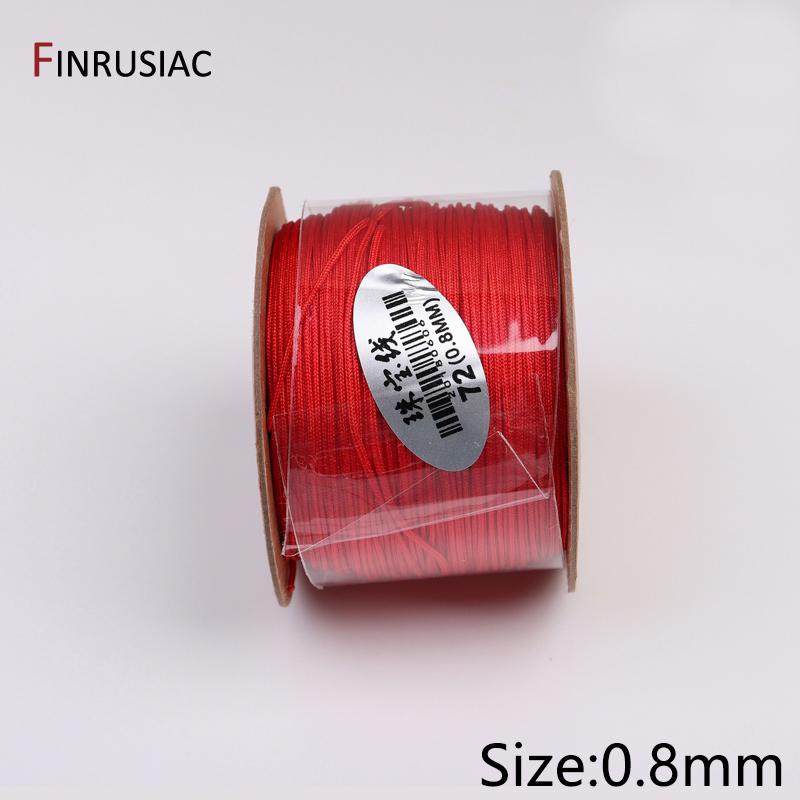 

0.8mm 100m/Roll Nylon Thread Jewelry Cord Wire,Black/Red Color Nylon Wire For DIY Jewelry Making Accessories 1 Roll