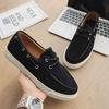 Fashion Men's Casual Shoes Handmade Suede Genuine Leather Mens Loafers Moccasins Slip On Men's Flats Male Walking Driving Shoes