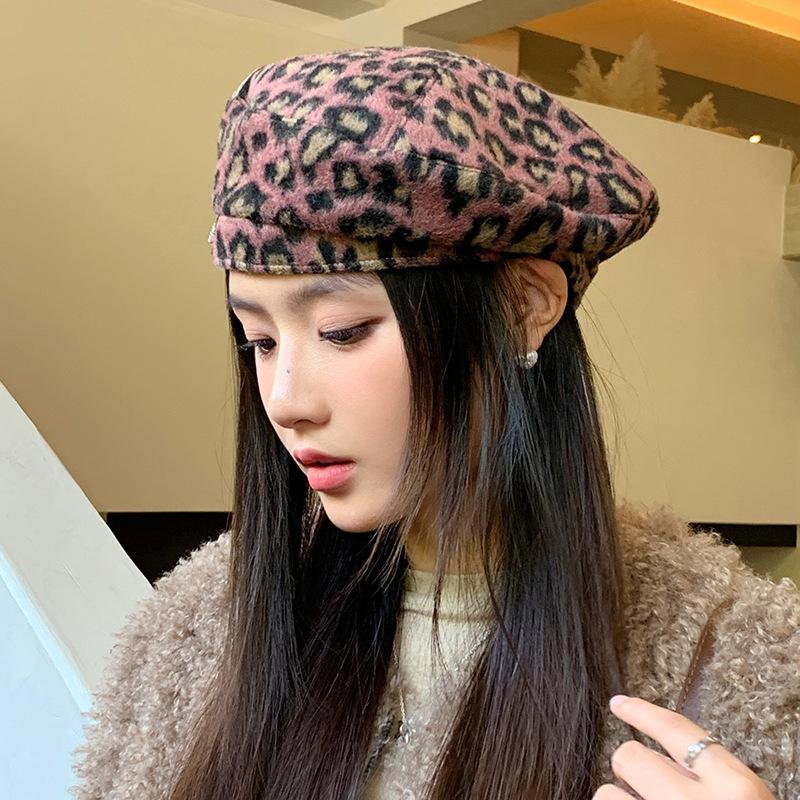 Beret Renaissance Retro Autumn and Winter Octopus Hat European and American Versatile Sweet and Cool Painter Newspaper Boy's Hat Trend