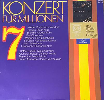 LP Record VARIOUS - Konzert Für Millionen 7 2554004 Deutsche Grammo Germany Classical Used
