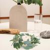 Artificial Leaf Candle Wreath for Event Decor Green Rustic Candle Holder