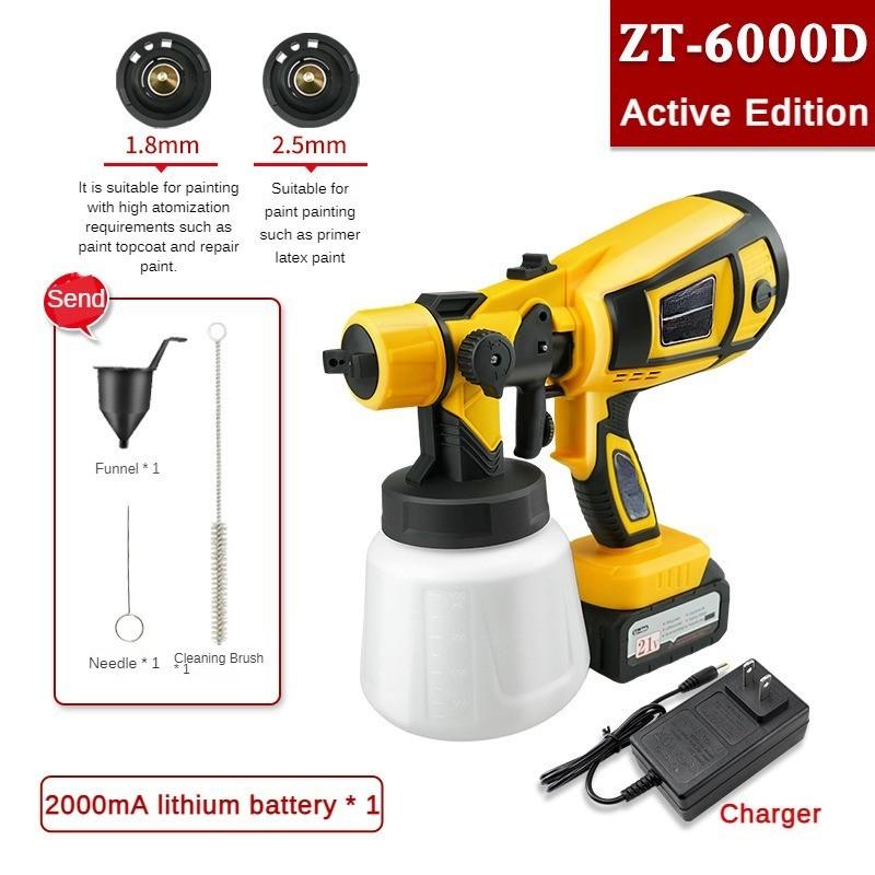 150W Electric Spray Gun High Atomization and Efficient Heat Dissipation Spray Paint Equipment Anti Backflow Design Lithium Battery Spraying Machine