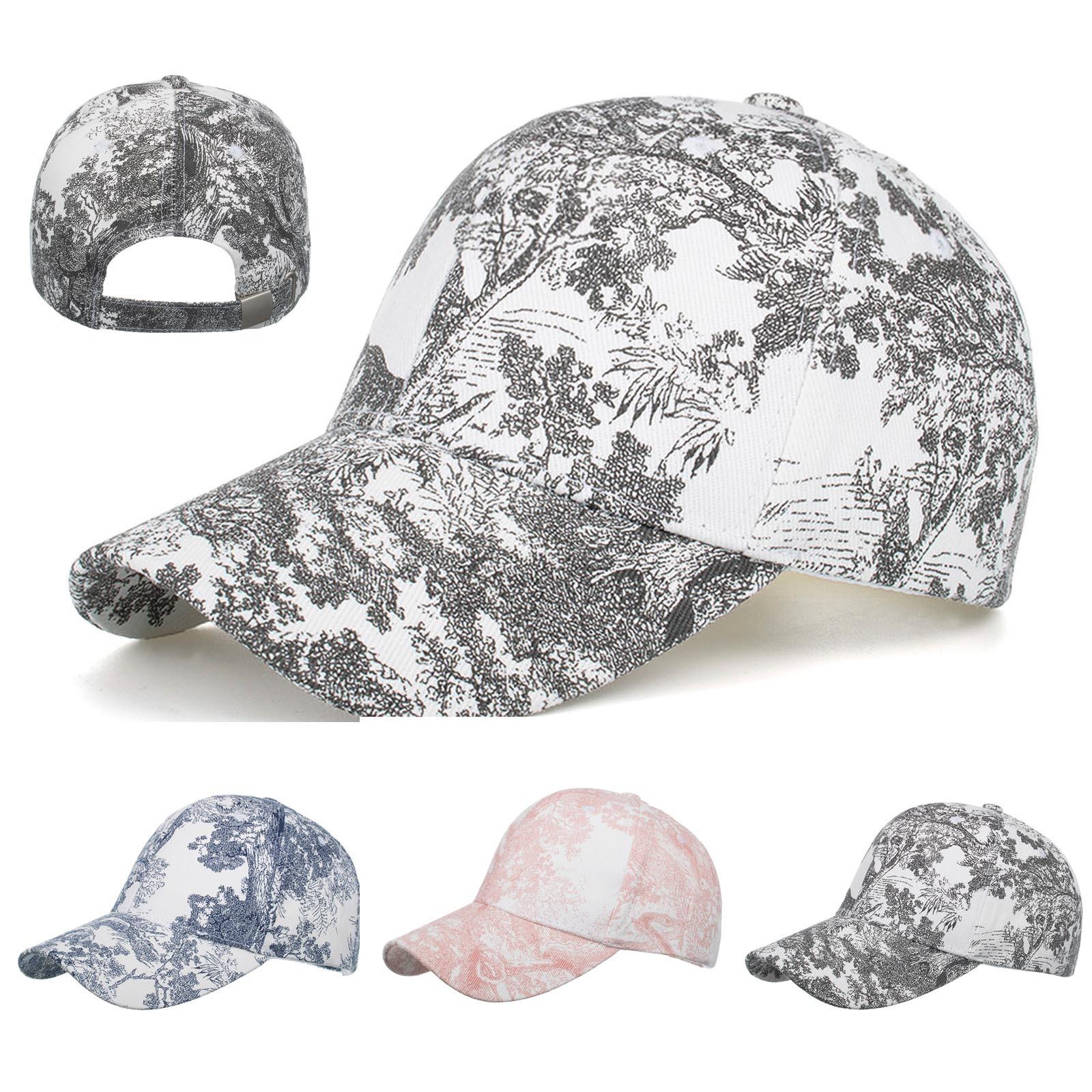 

Унисекс Мужчины Женщины Цветочный принт Шляпа от солнца Бейсболка Хип-хоп Шляпа