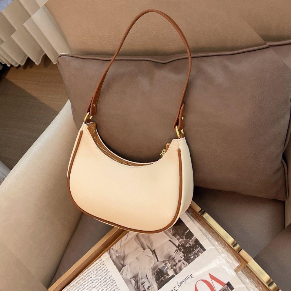 New Crescent Bag Niche Create Half-moon Bag Underarm Bag Fashionable High-end Shoulder Bag Women s Bag Durable Material
