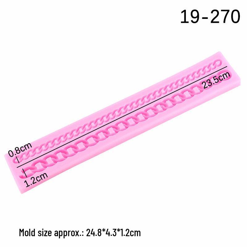 

Сделай сам Украшение для торта Силиконовая форма для мастики: Дизайн сумки и цепочки розовый