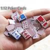 Mini Cute 1:12 Dollhouse Miniatures Poker Home Decoration Poker Cards Playing Game for Doll