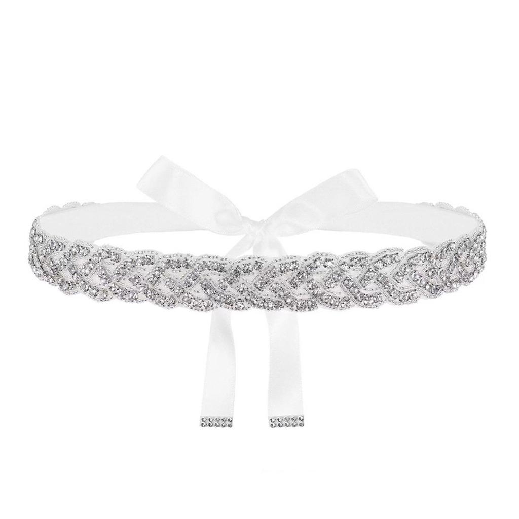 Women's Crystal Wedding Belt Rhinestones Glitters Waistband Evening Dress Belt for Wedding Dress and Evening