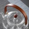 ZISIZ Glass Tea Steamer Kettle with Filter