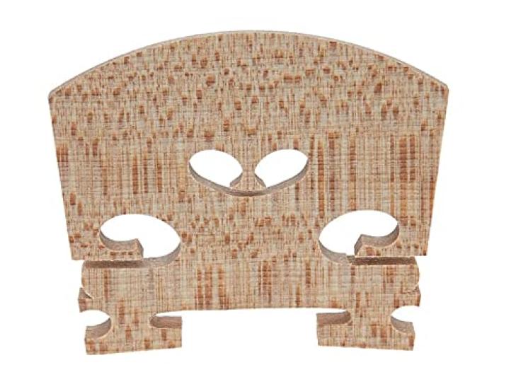 Teller Violin Bridge Easy Setting Piece with File Genuine Product Three Star Pre-cut (4/4, Grade/U Inlay)