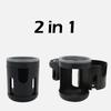 1PC Stroller Cup Holder Phone Support Milk Bottle Drink Cup Holder Conversion 2 Cups for Universal Pram Baby Stroller Accessories