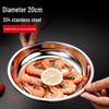 Xingfang 304 Stainless Steel Round Dinner Plate