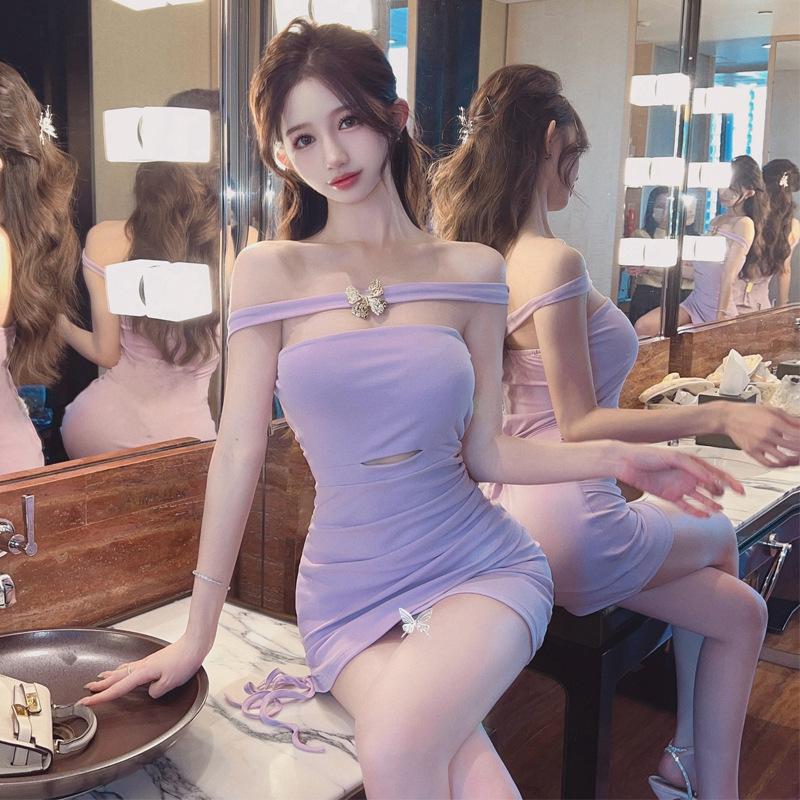 

Женское платье Spice Girl Style на одно плечо, ажурное, нестандартное, облегающее L