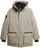 Superdry Parka 'City' Taupe Schwarz