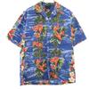 Royal Creations Made In Hawaii Border Pattern Floral Pattern Short Sleeve Aloha Shirt Men's Used