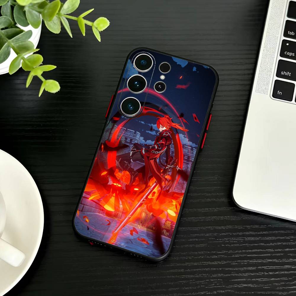

E-Genshin Y-Kaedehara Kazuha Phone Case For Samsung S26,S25,S24,S23,S22,S21,S20,Ultra,Plus,FE Black Soft Cover Samsung S22ULTRA5G