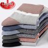 LANGSHA Men's 100% Cotton Mid-Calf Socks - 6 Pairs