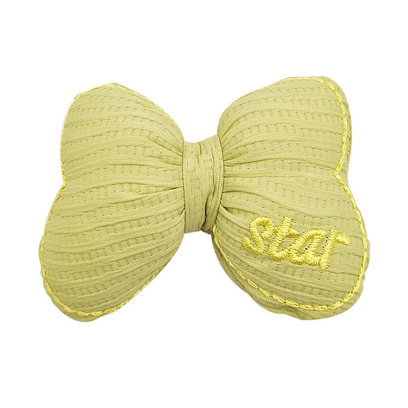 Candy Color Embroidered Bowknot: Fresh Fabric DIY Accessories for Shoes, Socks, Bags, Hair, and Clothing.