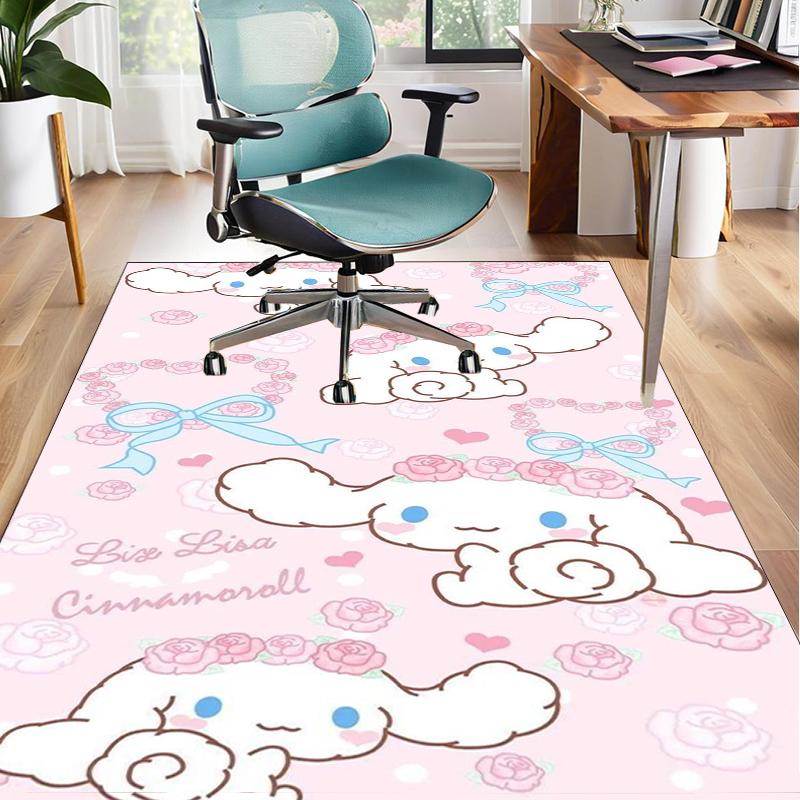 Hello Cat Fantasy World Office Rug Chair Mat, Game Carpet, Suitable for Front Door, Bedroom, Living Room, Desk, Holiday Gift