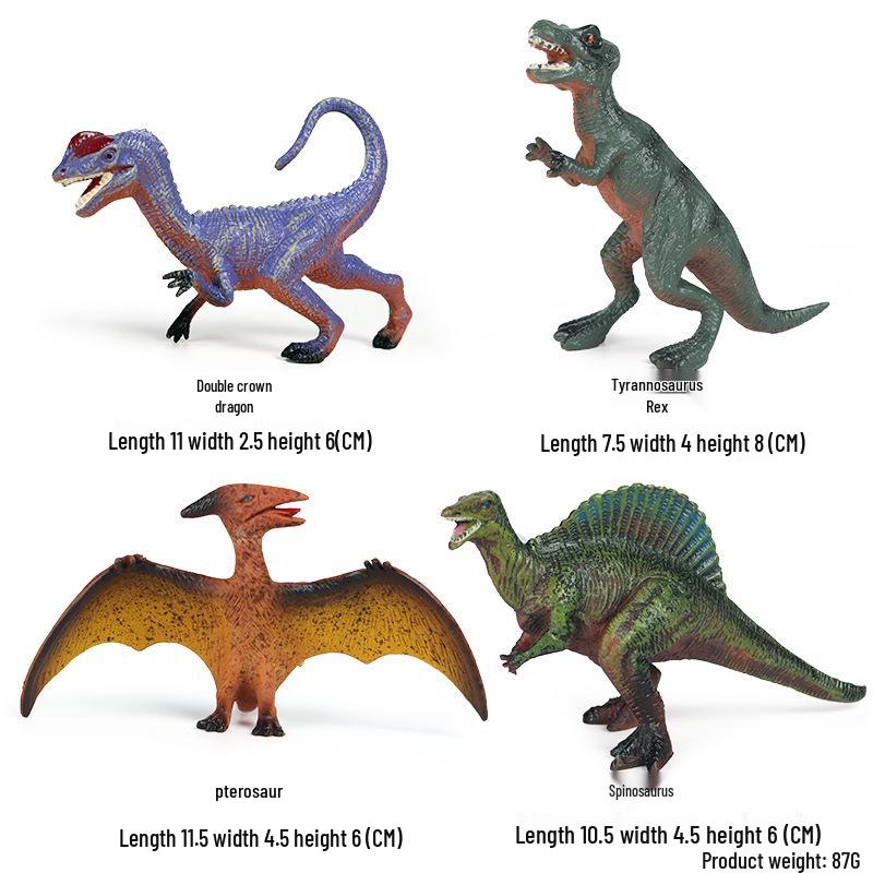 Children s Dinosaur Model Set: Spinosaurus, Brachiosaurus, T-Rex, Deinonychus & Taurus Dragon Toy