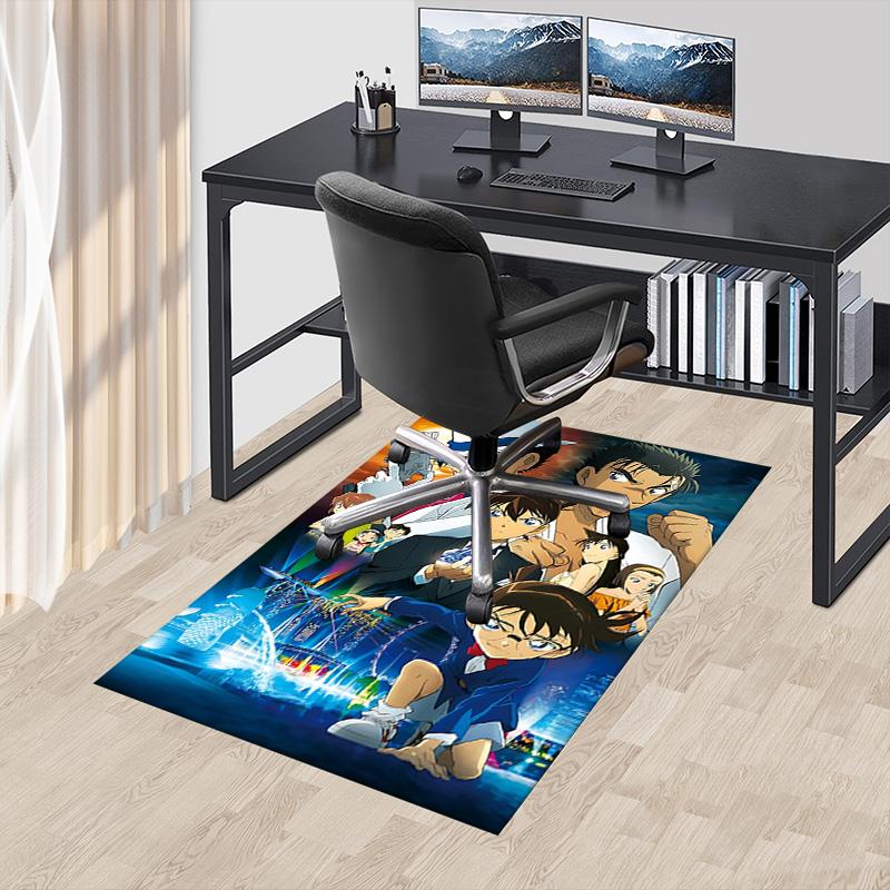 1pc Detective Conan Mystery Carpet for Playroom Bedroom Living Room Sofa Home Decor,kids Game Area Rug Non-slip Floor Mat Y72315