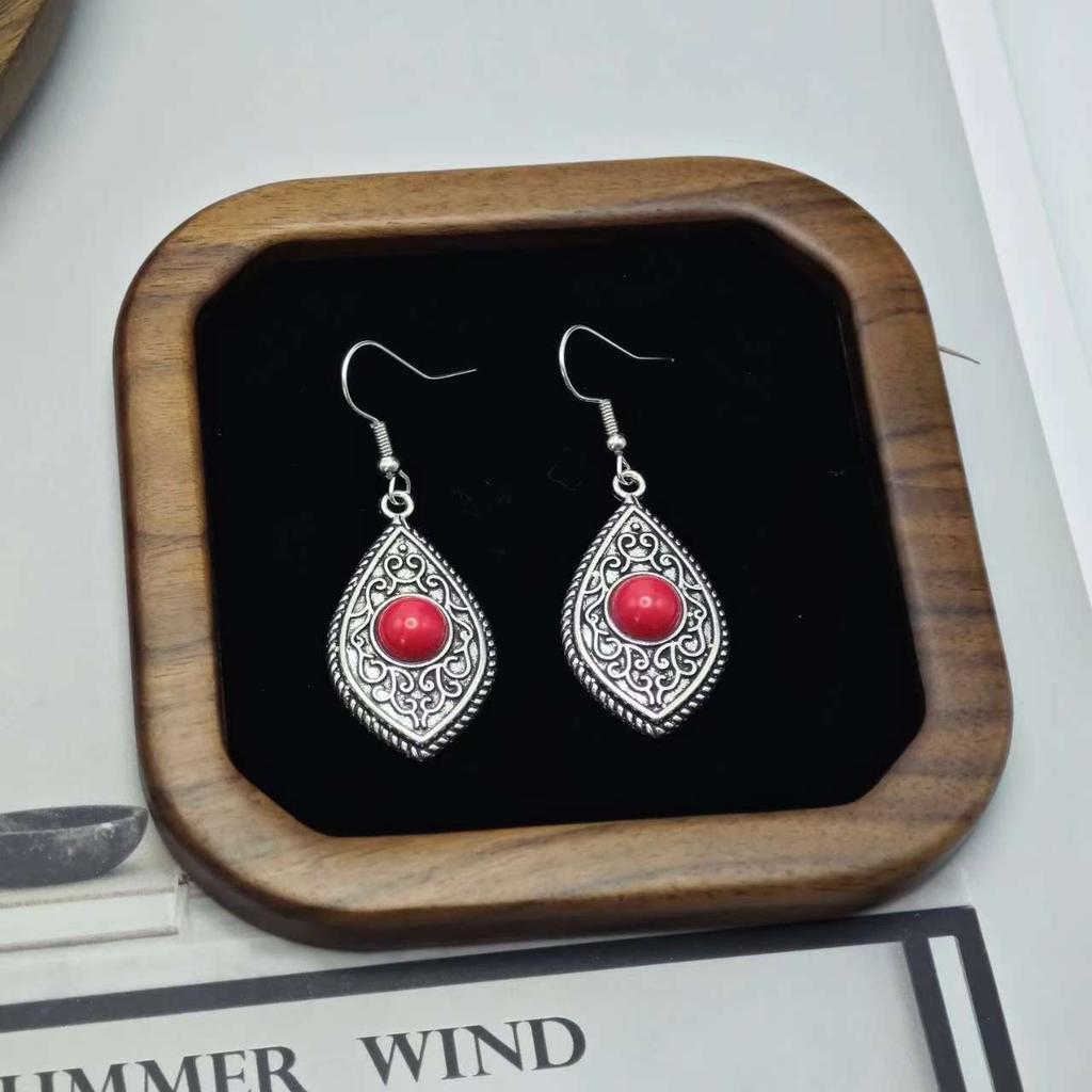 Hot-selling Turquoise Earrings Multi-piece Set Bohemian Personality Geometric Earrings Earrings