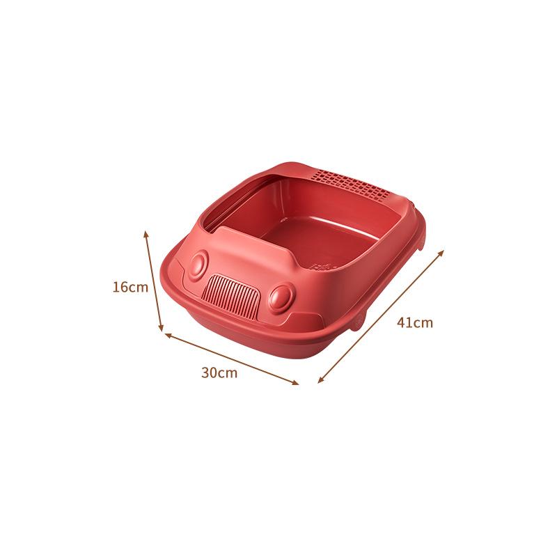 Semi-Enclosed Anti-Splash Cat Litter Box with Odor Control | Durable Pet Toilet for Kittens Pet Cat Litter Box