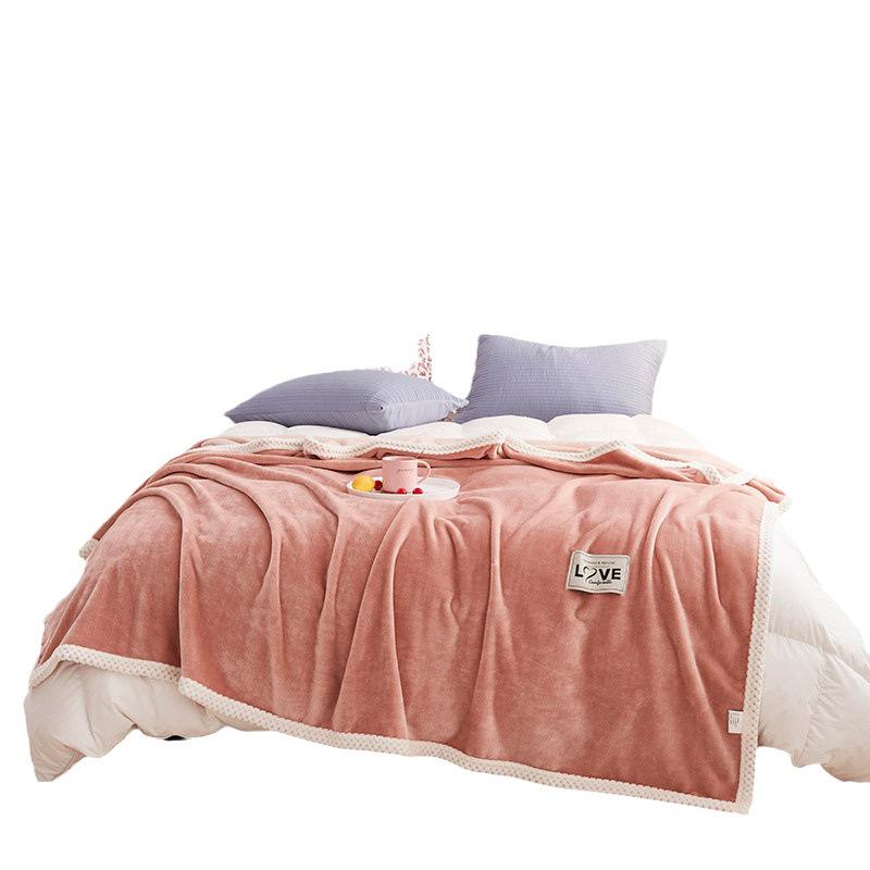 Thickened Flannel Blanket for Mother & Baby – Cozy Nap and Sofa Cover
