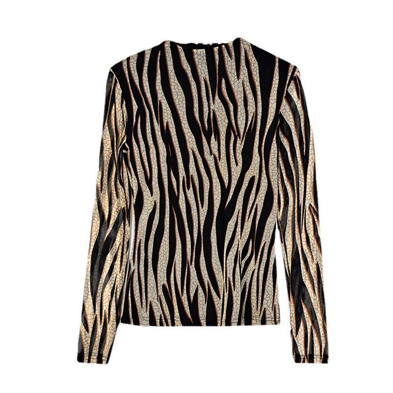 Cămașă de Bază Femei Primăvară Nou Subțire Primăvară și Toamnă Mamă Toamnă Top cu Mâneci Lungi