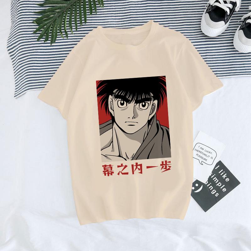 Hajime No Ippo Manga Y2k TShirt Japanese Anime Hip Hop Tee Top Men Women Makunouchi Takamura T-Shirt KGB Harajuku Tshirt Clothes