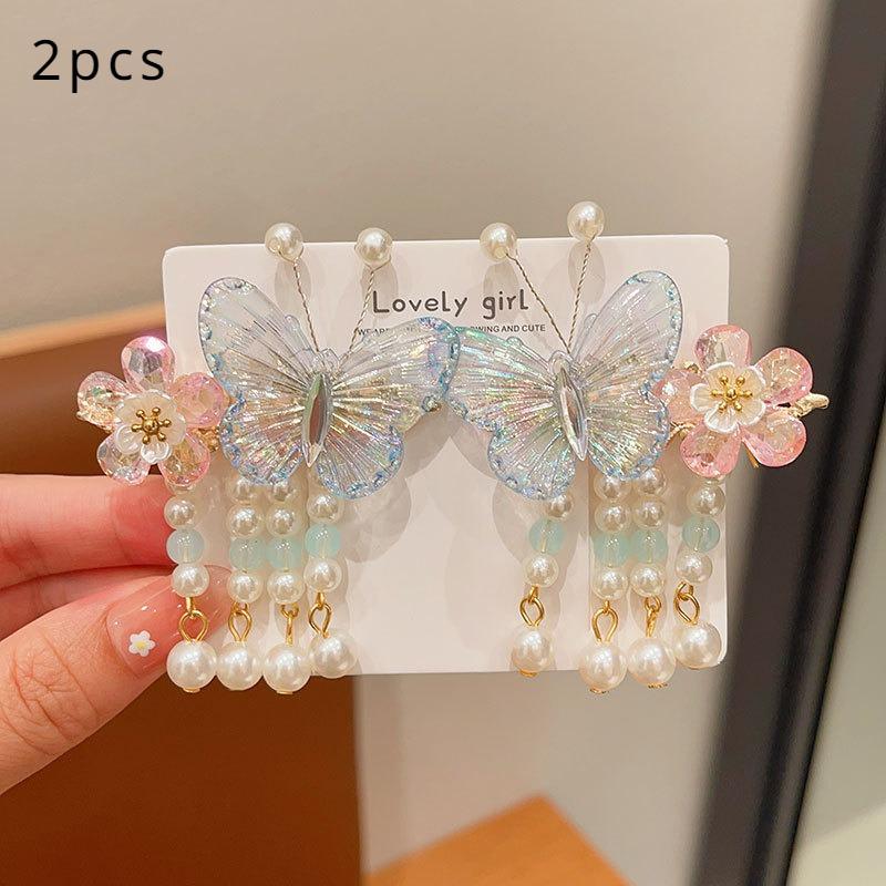 2pc Cute Women's Boutique Hair Accessories Resin Sweet Cute Hair Clips Suitable for Girls' Daily Activities Wear Elegant Hairpin