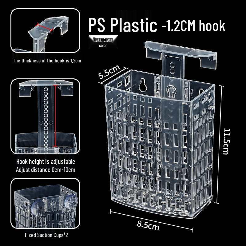 Adjustable Acrylic Hydroponic Basket for Large Fish or Turtle Tanks