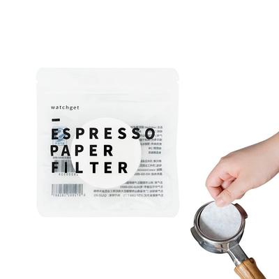 Watchget Popieriniai kavos filtrai Apvalūs Espresso Pakuotė Ekrano Pakeitimo Popierius 53mm Vienkartiniai Kavos Espresso Aparatai Suderinami su Moka Puodeliu 10 Pakuočių