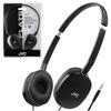 JVC HAS160B FLATS Lightweight Headband Headphones (Black) [Item]