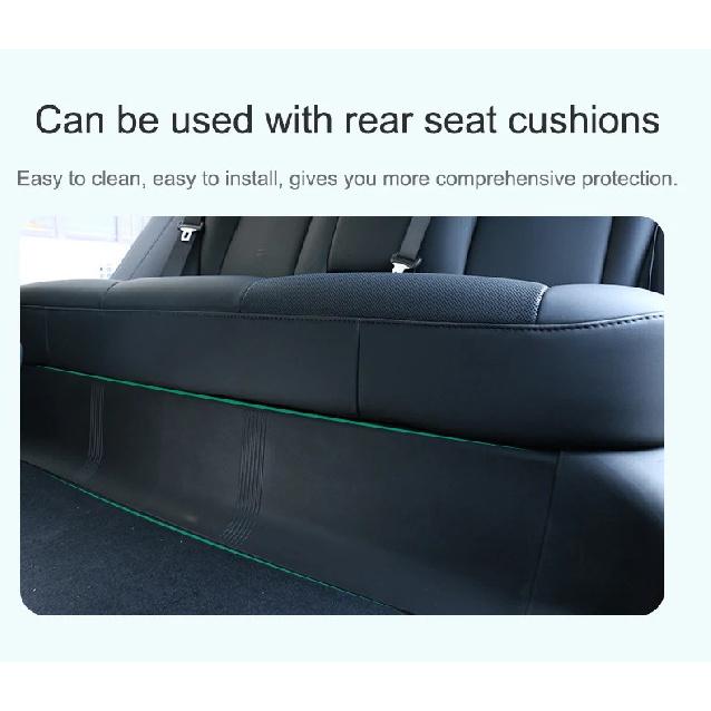 For Tesla Model 3 Highland Front Rear Door Sill Strip Guards Protective Mats Rear Underseat Cushion TPE Anti-dirty Pads