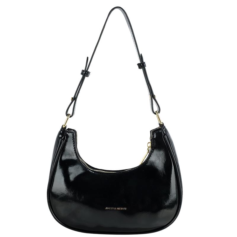 Podzim Zima Dámské Lesklé Kabelky Vysoce Kvalitní Texturovaná Jednobarevná Dámská Kabelka Pod Paži Korejská Móda Jednoduchá Kabelka přes Jedno Rameno