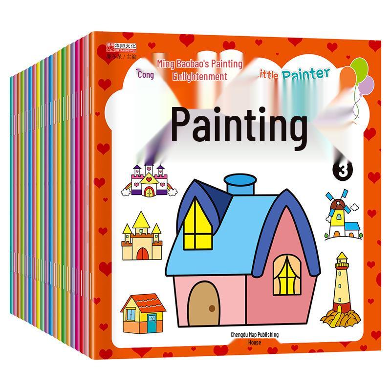 Smart Baby Coloring & Doodling Book for Ages 2-6: Handmade Simple Line Drawings Teaching Material