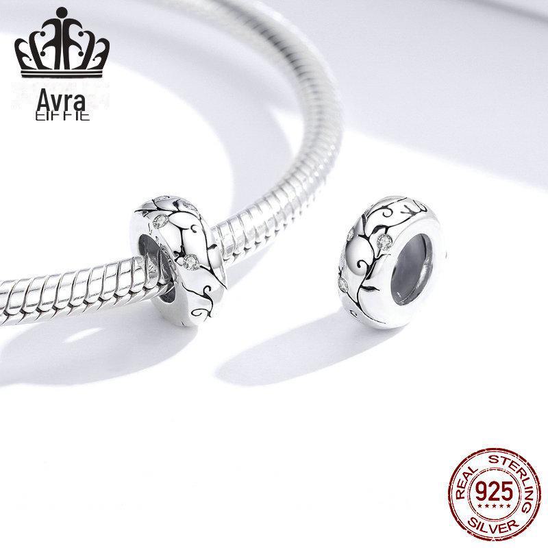 Avle Original S925 Sterling Silver Classic Pattern Spacer Bead for DIY Bracelets - Hot Seller In Europe & America