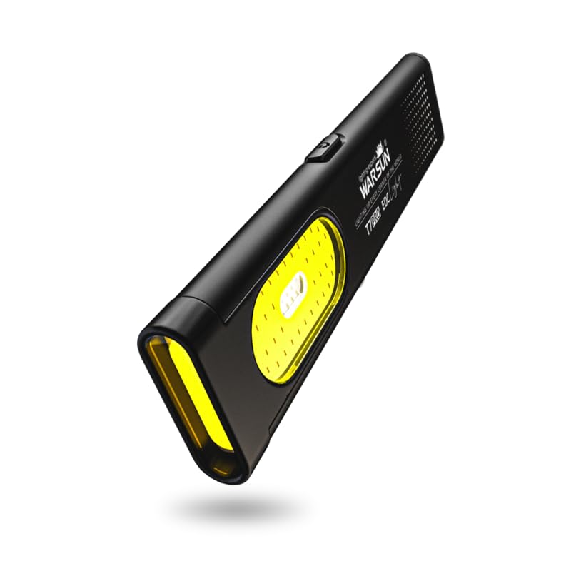 WARSUN T7 Flat EDC LED Flashlight 150 Magnetic Work Light with COB Side 6 Lighting Compact Everyday Light – Lumens, Ultra-Slim Clip, USB-C