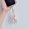 Handmade Phone Chain Rabbit Phone Strap Lovely Phone Jewelry Durable Keychain Acrylic Alloy Material for Phone Keys Bags