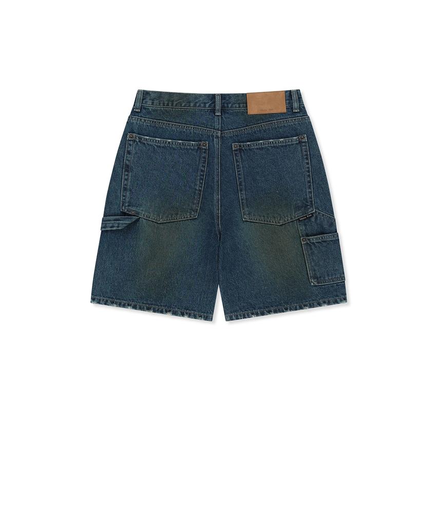 Mattengkim Carpenter Bermuda Denim Pants In Blue