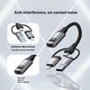 3 In 1 iP/USB/Type C to 3.5mm HiFi External Sound Card Compatible with Android Windows MAC for Live Streaming Karaoke