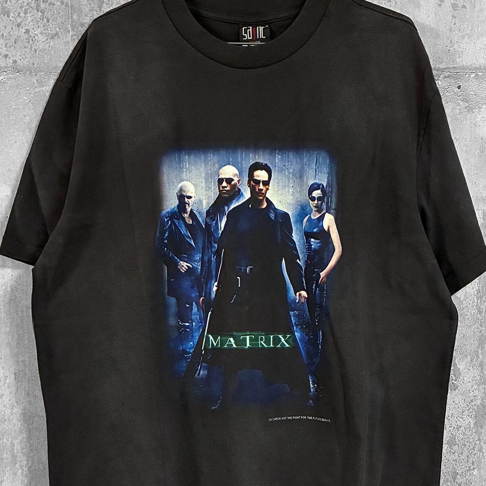 

[USED] Matrix T-shirt, Keanu Reeves, band T-shirt, 90s