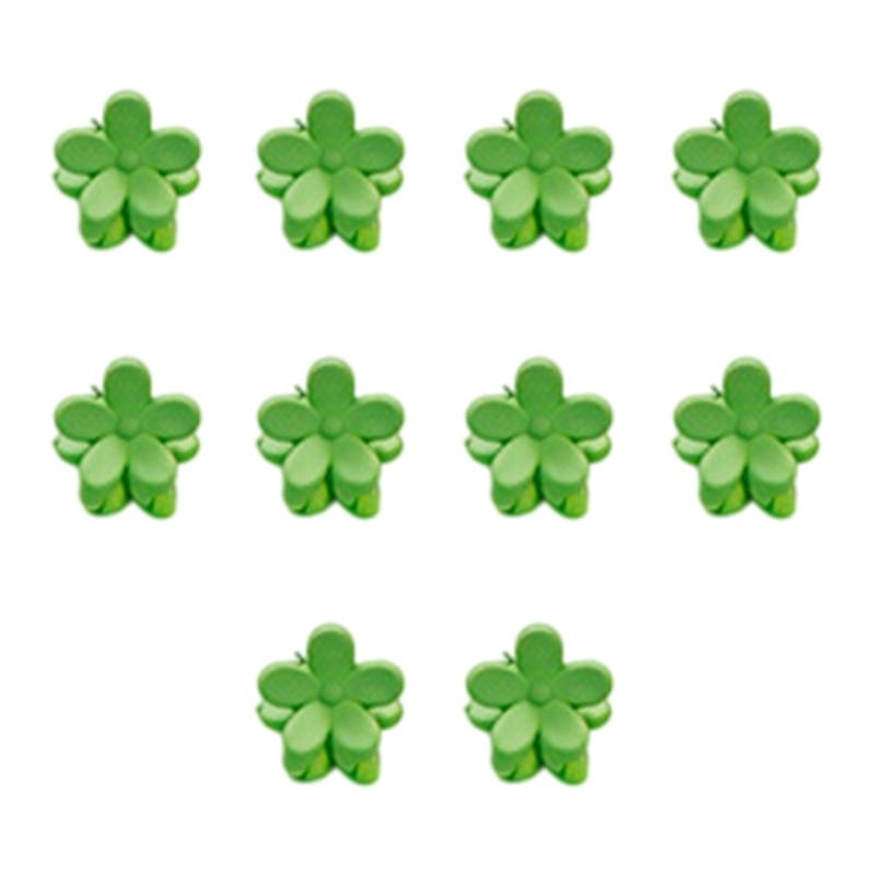 

10x Colorful Small Flower Hair Claw Lovely Candy Color Hair Grip For Kids Adult Daily Use Hair Styling Accessories