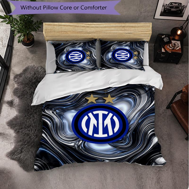 Borussia Dortmund Pattern 3 Pieces Bedding Set Soft Microfiber Duvet Cover with Pillow Cases for Bedroom