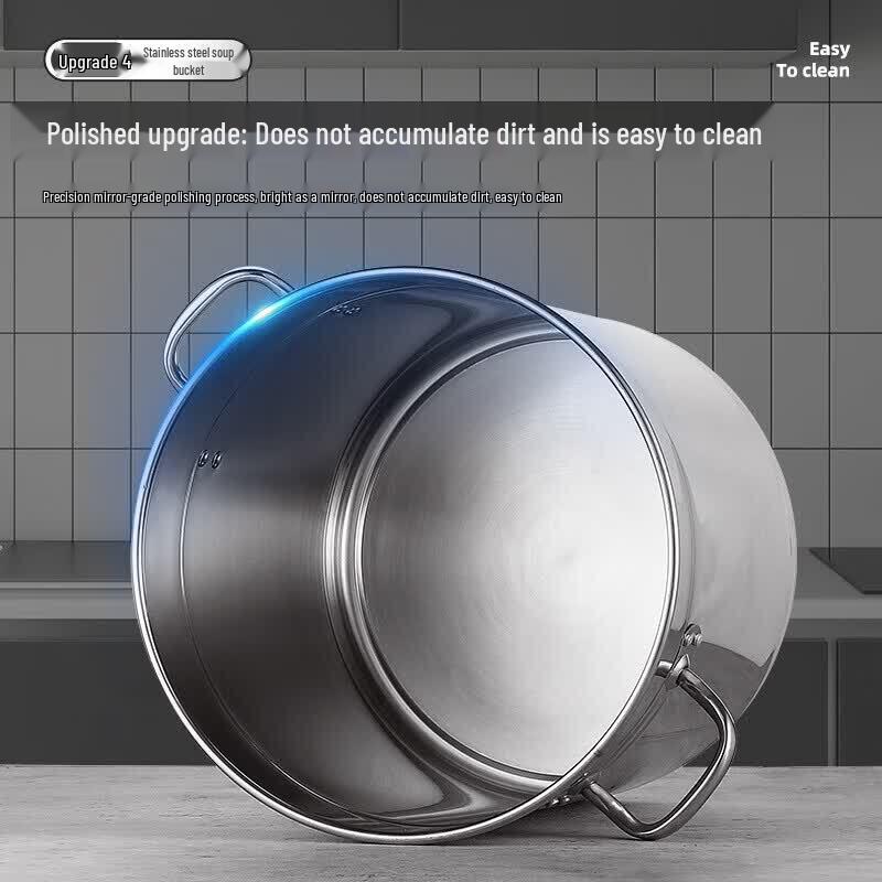 Commercial 304 Stainless Steel Soup Pot with Lid